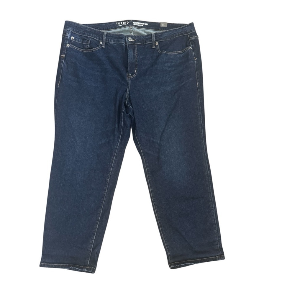 Torrid Perfect Boyfriend Ankle Vintage Straight Jeans 22 Short